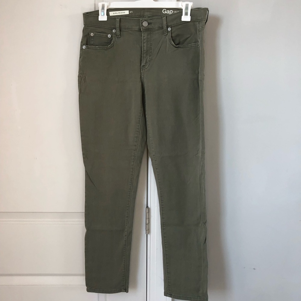 Gap Girlfriend Jean, Olive, 27R